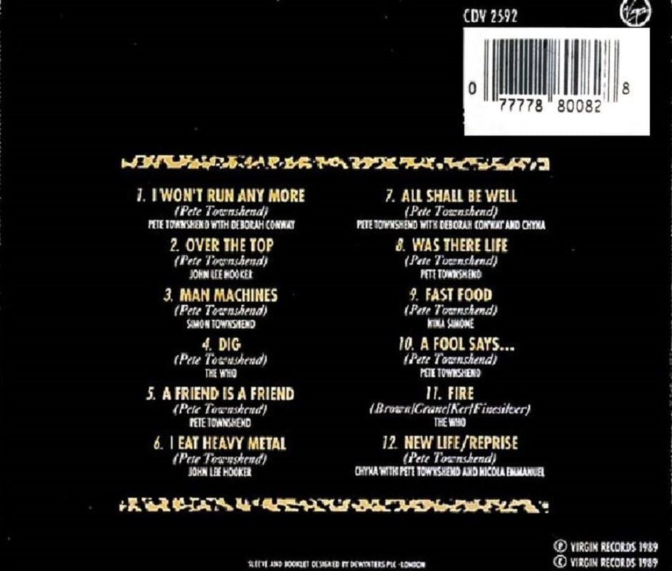 THE IRONMAN - MUSICAL BY PETE TOWNSHEND (CD) (1989)