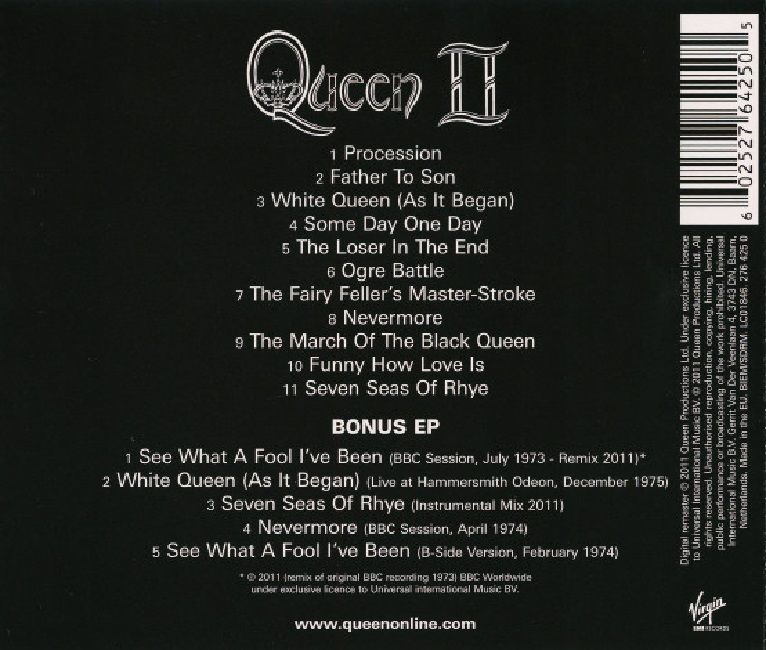 QUEEN - QUEEN II (2011 DELUXE) (2 CD)