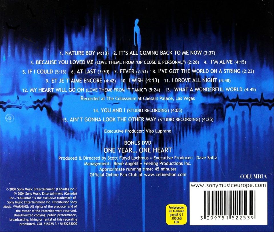 CELINE DION - A NEW DAY... LIVE IN LAS VEGAS (CD+DVD) (2004)