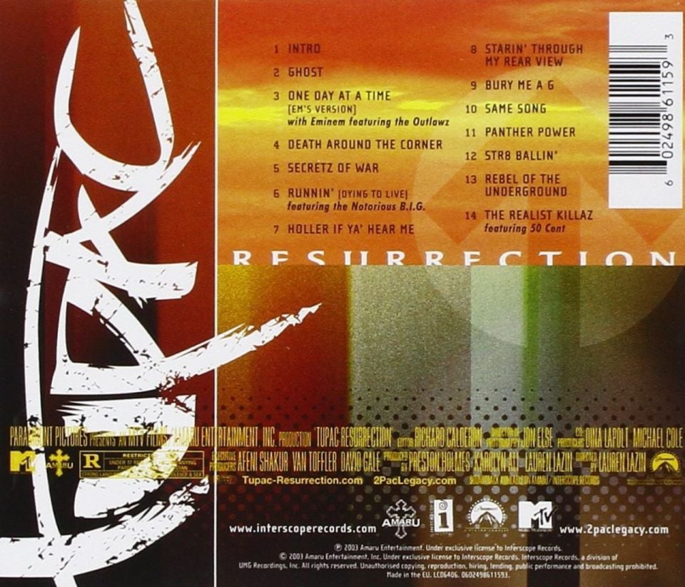 2PAC - RESURRECTION (CD)