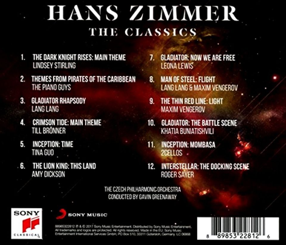 HANS ZIMMER - THE CLASSICS (CD) (2017)