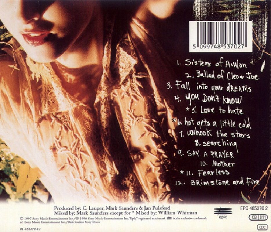CYNDI LAUPER - SISTER OF AVALON (CD) (1997)