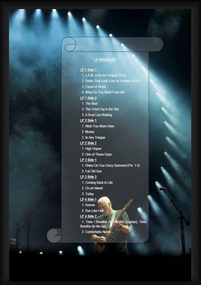 DAVID GILMOUR - LIVE AT POMPEII (4 LP)