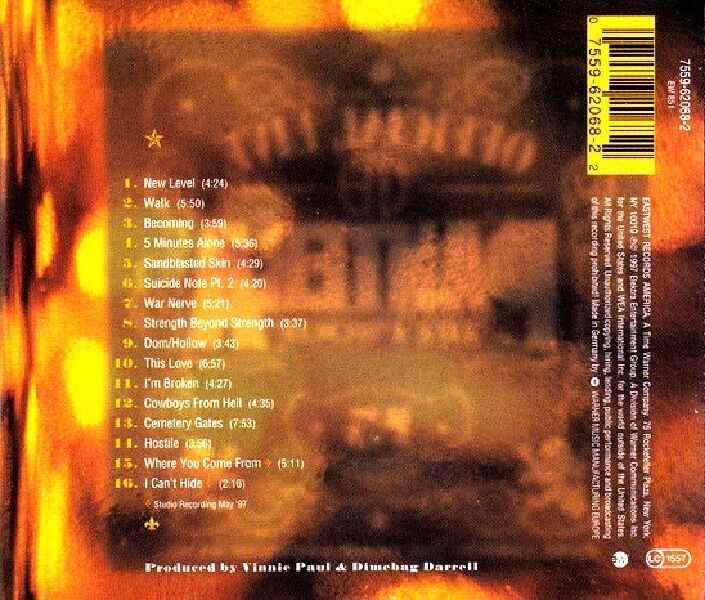 PANTERA - OFFICAL LIVE 101 PROOF (CD) (1997)