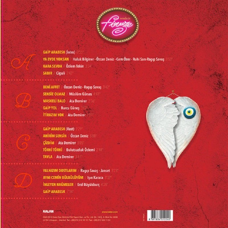 NEREDESİN FİRUZE - FİLM MÜZİĞİ (2 LP)