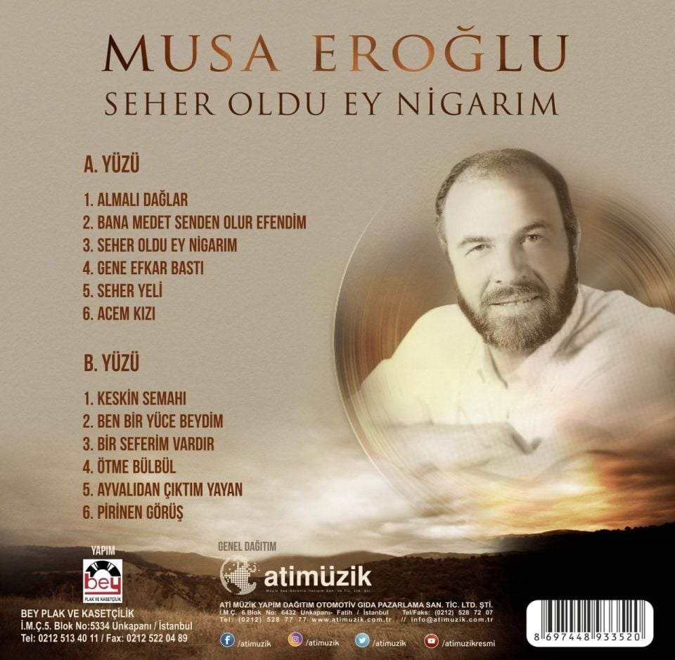 MUSA EROĞLU - SEHER OLDU EY NİGARIM (LP)