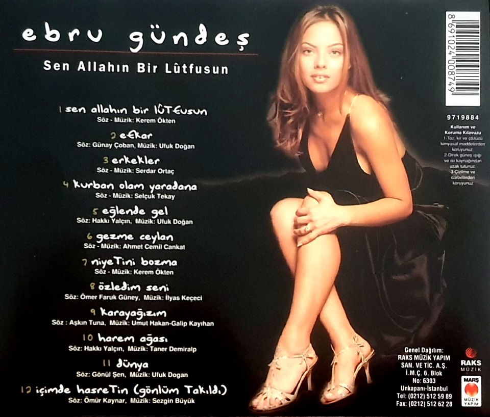 EBRU GÜNDEŞ - SEN ALLAHIN BİR LUTFUSUN (CD) (1998)