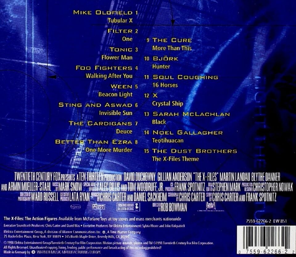 THE X-FILES THE ALBUM - SOUNDTRACK (CD) (1998)
