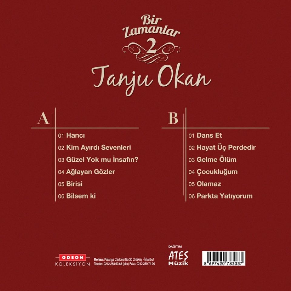 TANJU OKAN - BİR ZAMANLAR-2 (LP)