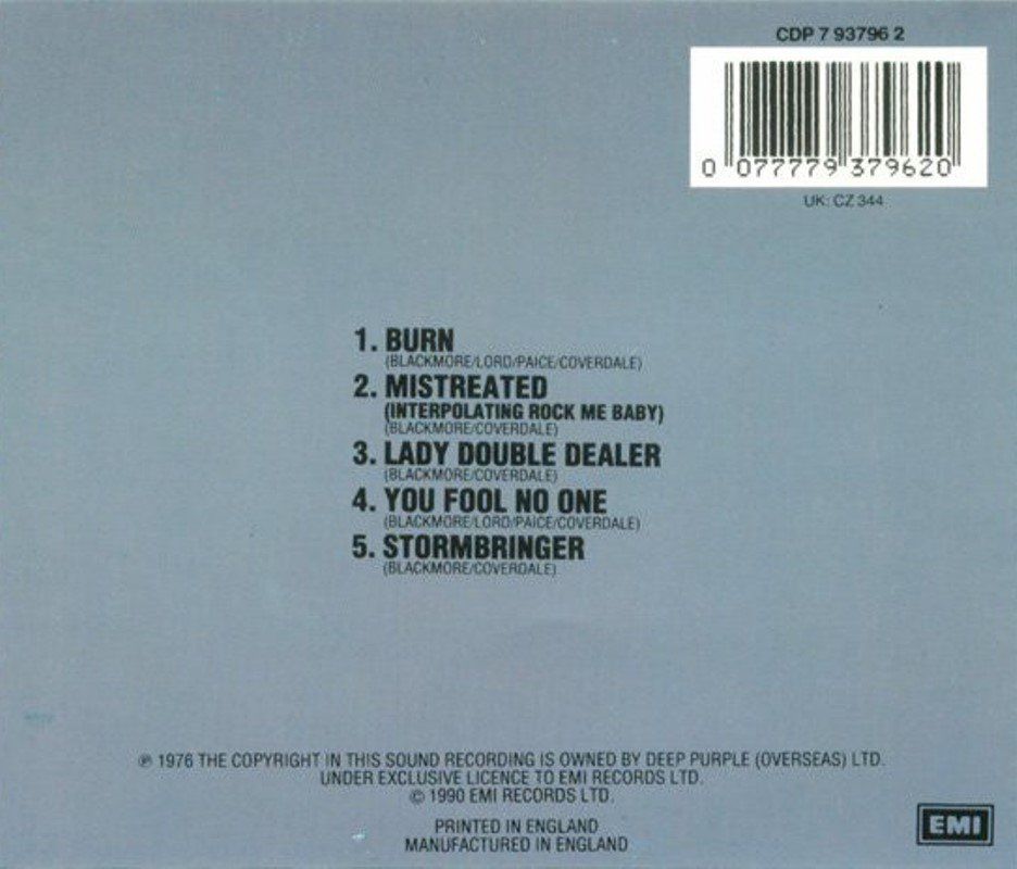 DEEP PURPLE - MADE IN EUROPE (CD) (1990)