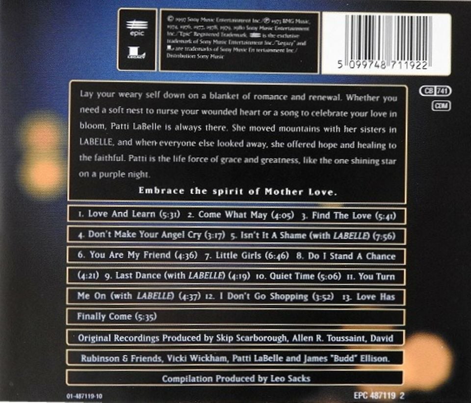 PATTI LABELLE - YOU ARE MY FRIEND THE BALLADS (CD)(1997)