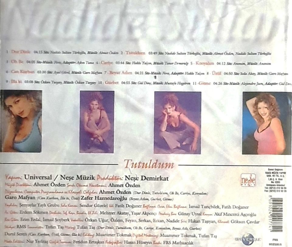 NADİDE SULTAN - TUTULDUM (CD)