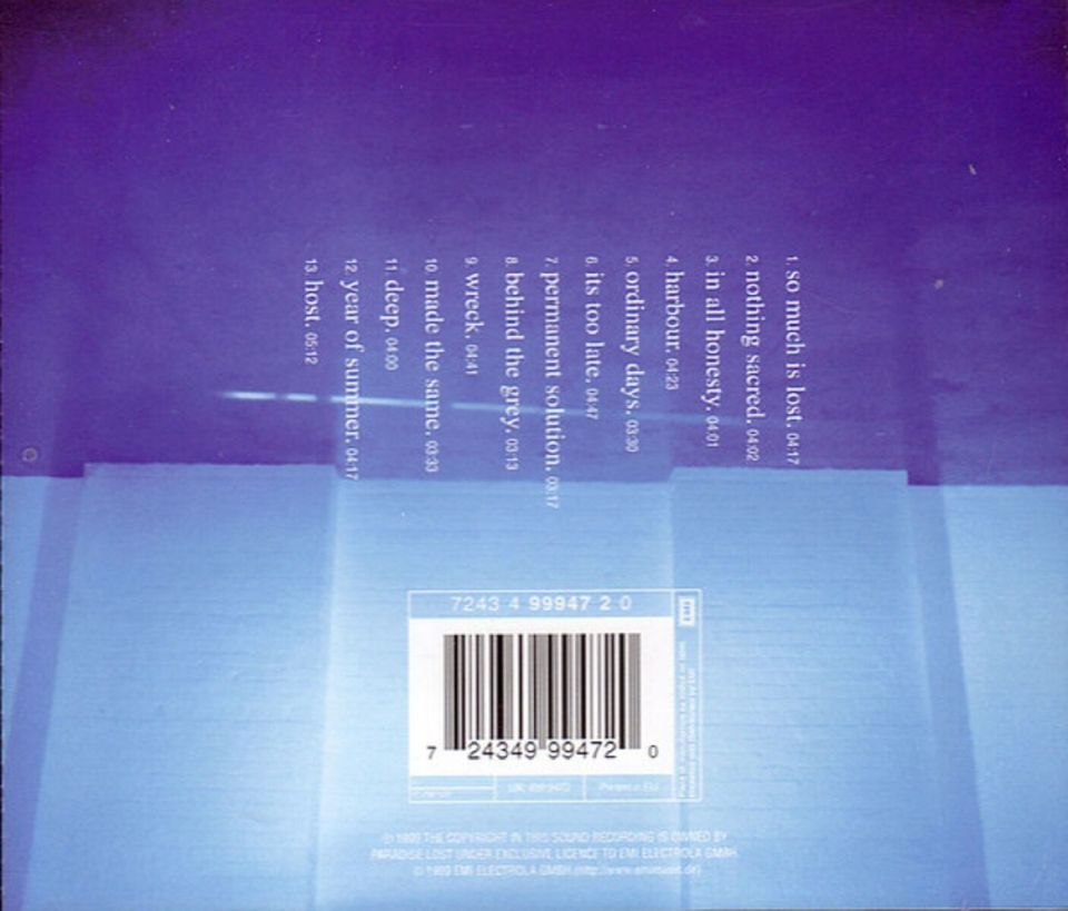 PARADISE LOST - HOST (CD) (1999)