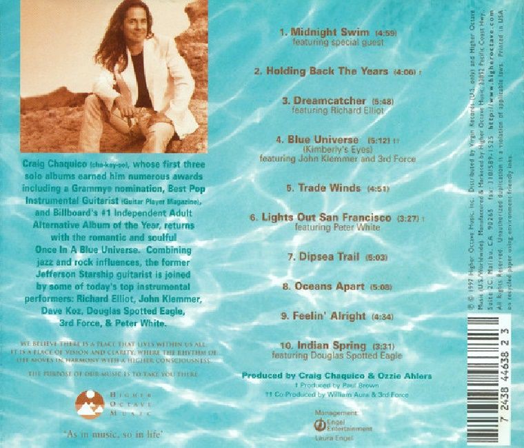 CRAIG CHAQUICO - ONCE IN A BLUE UNIVERSE (CD) (1997)