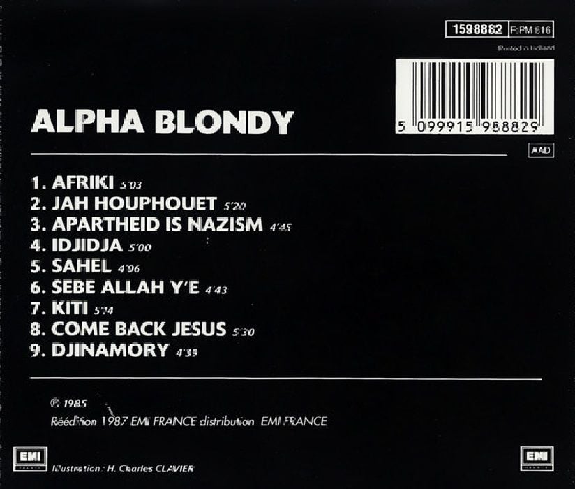 ALPHA BLONDY - APARTHEID IS NAZISM (CD)(1985)