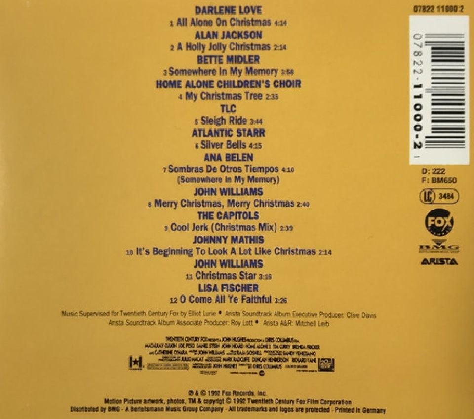 HOME ALONE 2 LOST IN NEW YORK - SOUNDTRACK (CD)