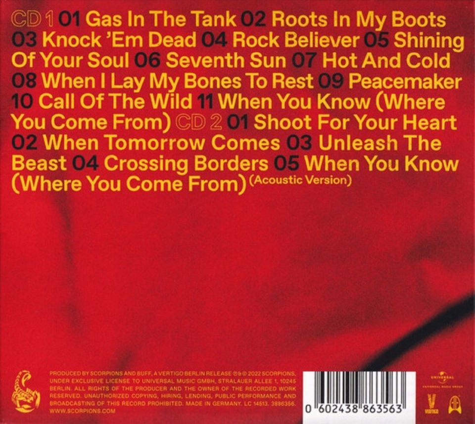 SCORPIONS - ROCK BELIEVER (DELUXE) (2 CD)