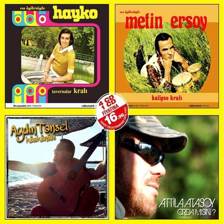 ATTİLA ATASOY - AYDIN TANSEL - HAYKO - METİN ERSOY (4 CD)