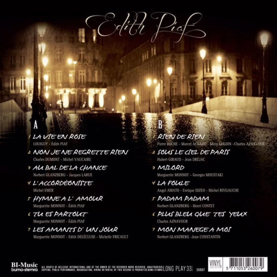 EDITH PIAF - THE VERY BEST OF EDIT PIAF (LP)