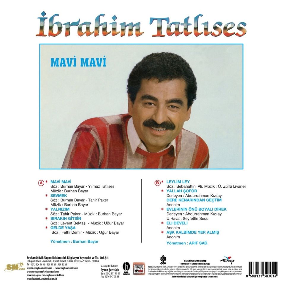 İBRAHİM TATLISES - MAVİ MAVİ (LP)