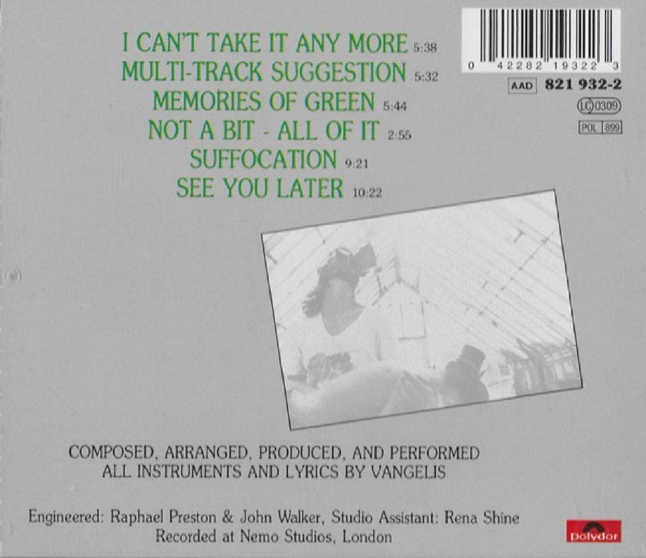 VANGELIS - SEE YOU LATER (CD) (1989)