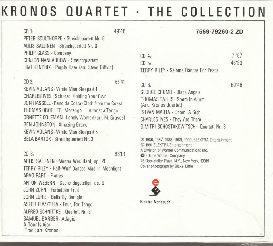 KRONOS QUARTET - THE COLLECTION (6 CD) (1991)