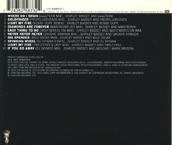 SHIRLEY BASSEY - THE REMIX ALBUM DIAMONDS ARE FOREVER