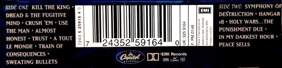 MEGADETH - CAPITOL PUNISHMENT THE MEGADETH YEARS (MC) (2000)