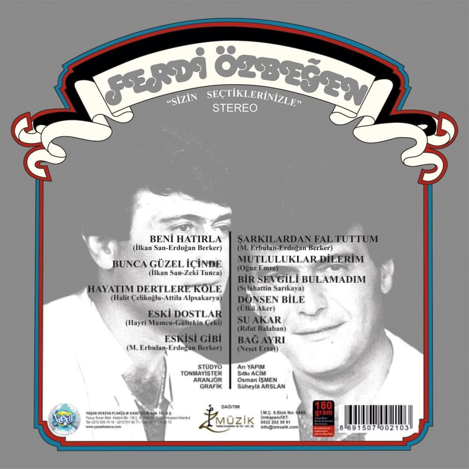 FERDİ ÖZBEĞEN - SİZİN SEÇTİKLERİNİZLE (LP)