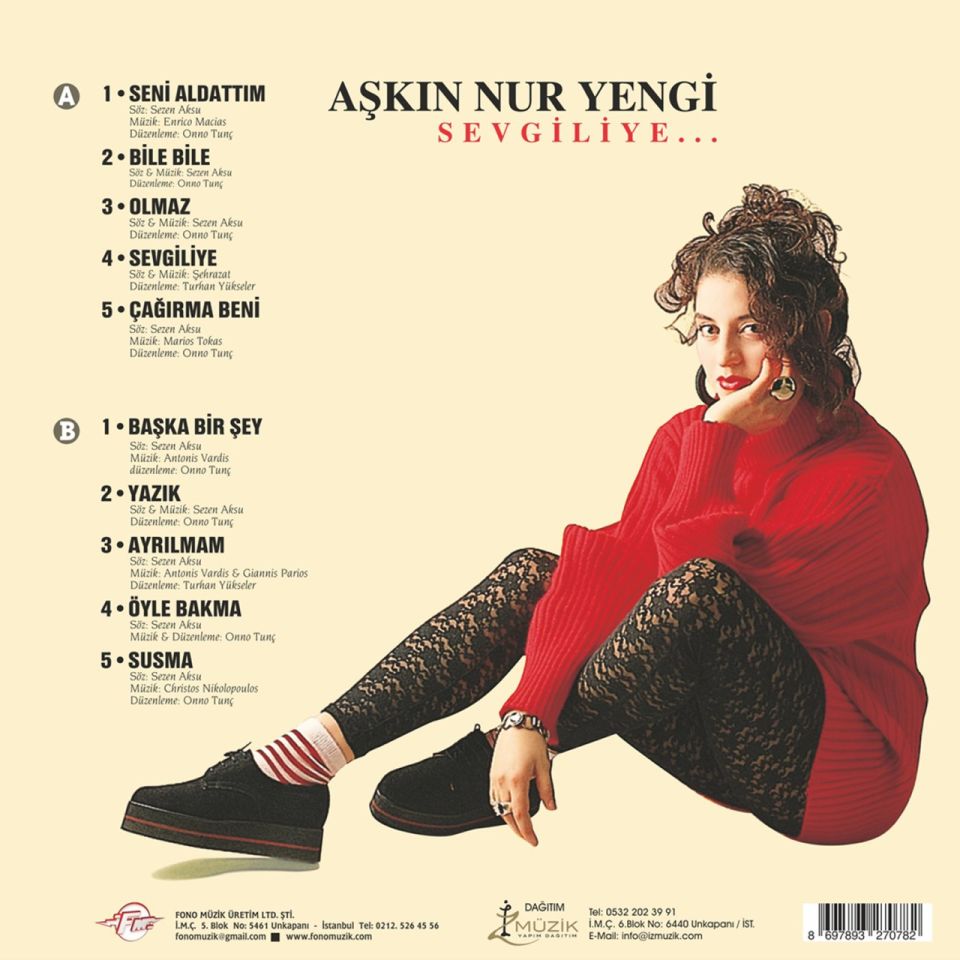 AŞKIN NUR YENGİ - SEVGİLİYE (LP) (LIMITED TRANSPARAN YEŞİL)