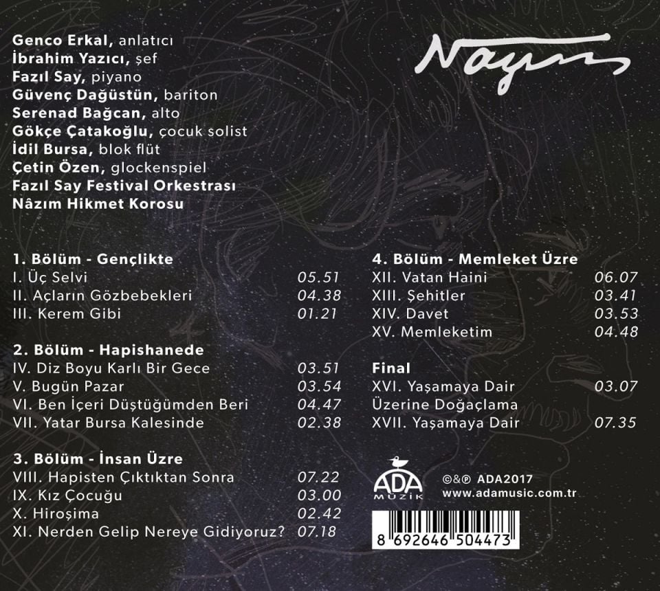FAZIL SAY - NAZIM ORATORYOSU (CD)
