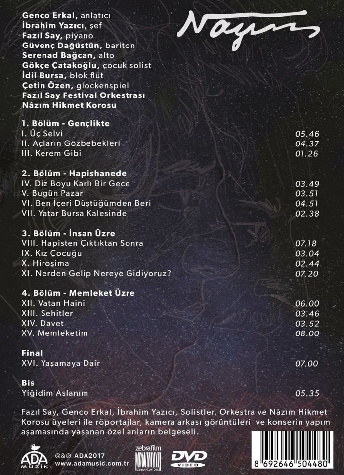 FAZIL SAY - NAZIM ORATORYOSU (DVD)