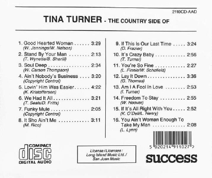 TINA TURNER - TINA COLLECTION (3CD) (1989-1990)