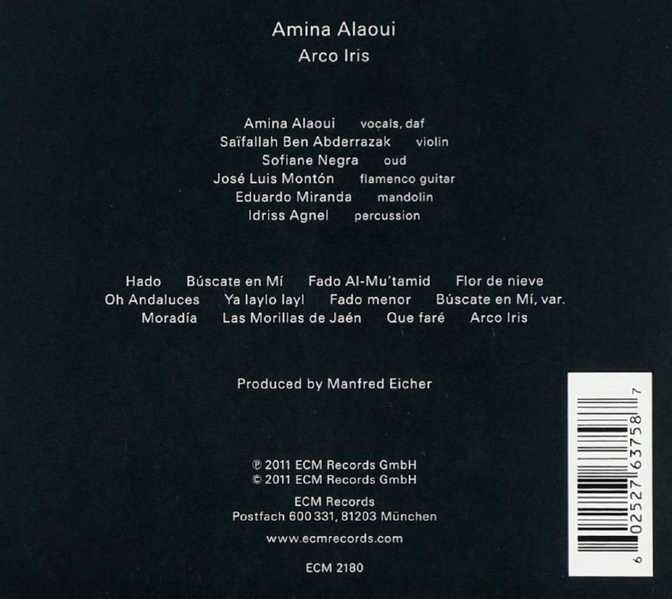 AMINA ALAOUI - ARCO IRIS (CD) (2011)