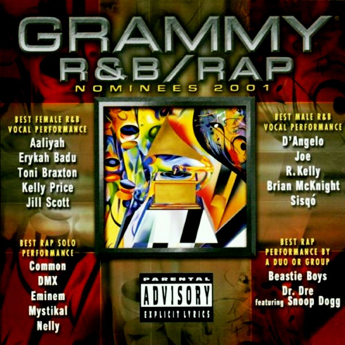 GRAMMY R&B RAP NOMINEES 2001 - VARIOUS (CD) (2001)
