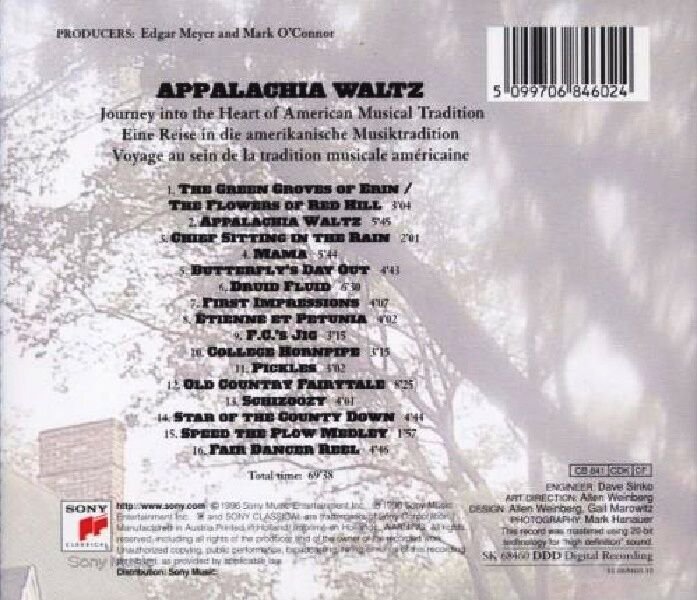YO-YO MA, EDGAR MEYER, MARK O'CONNOR - APPALACHIA WALTZ (CD) (1996)