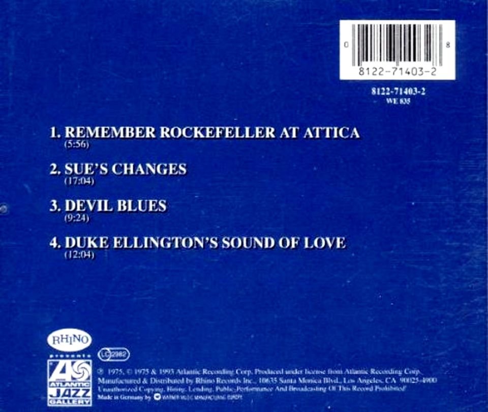 CHARLES MINGUS - CHANGES ONE (CD)(1993)