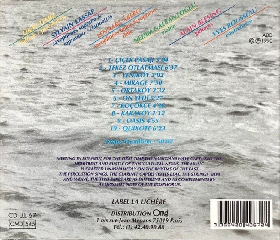 OKAY TEMİZ & SYLVAIN KASSAP - ISTANBUL'DA EYLÜL (CD) (1990)