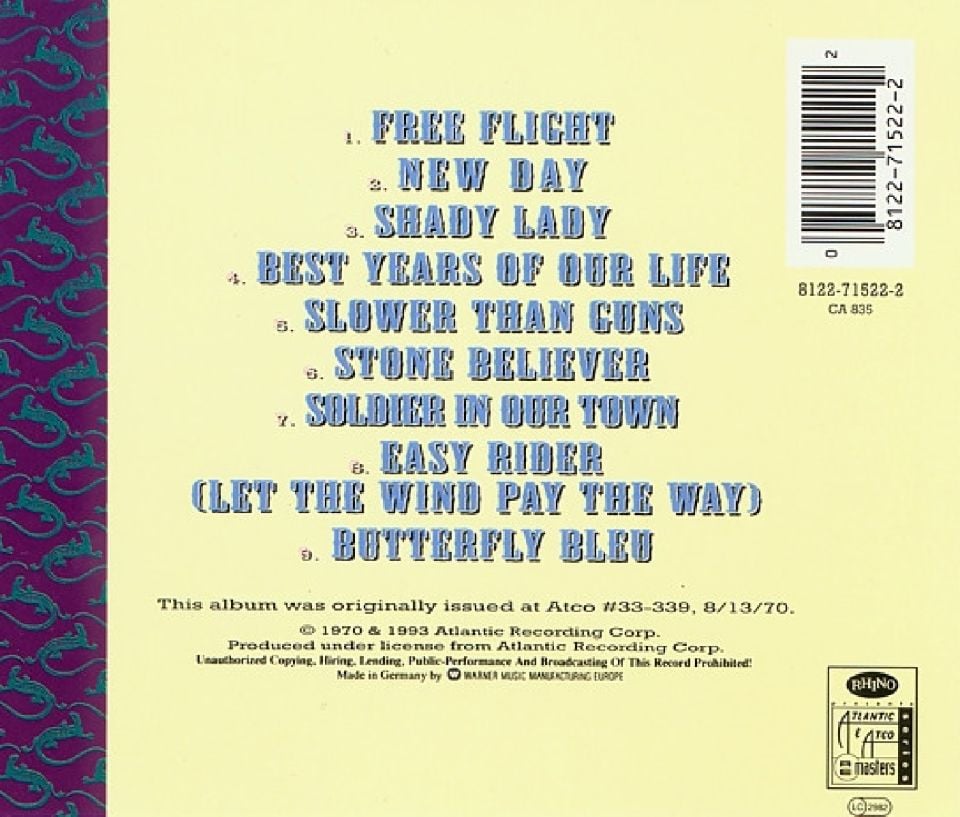 IRON BUTTERFLY - METAMORPHOSIS ( WITH PINERA & RHINO) (CD) (1993)