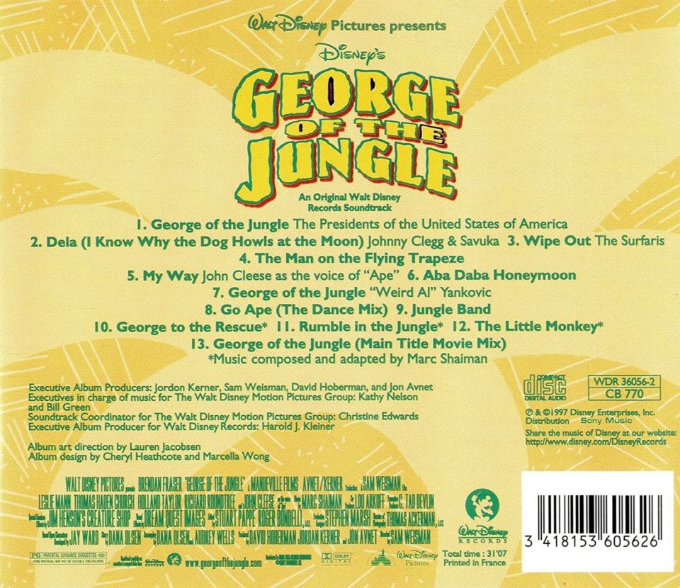 GEORGE OF THE JUNGLE - SOUNDTRACK (CD) (1997)