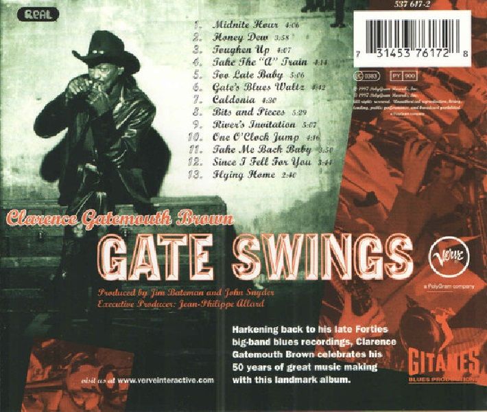 CLARENCE GATEMOUTH BROWN - GATE SWINGS (CD) (1997)