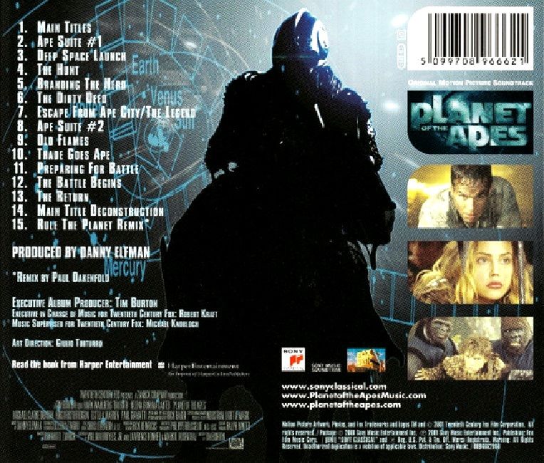 PLANET OF THE APES - SOUNDTRACK (CD) (2001)