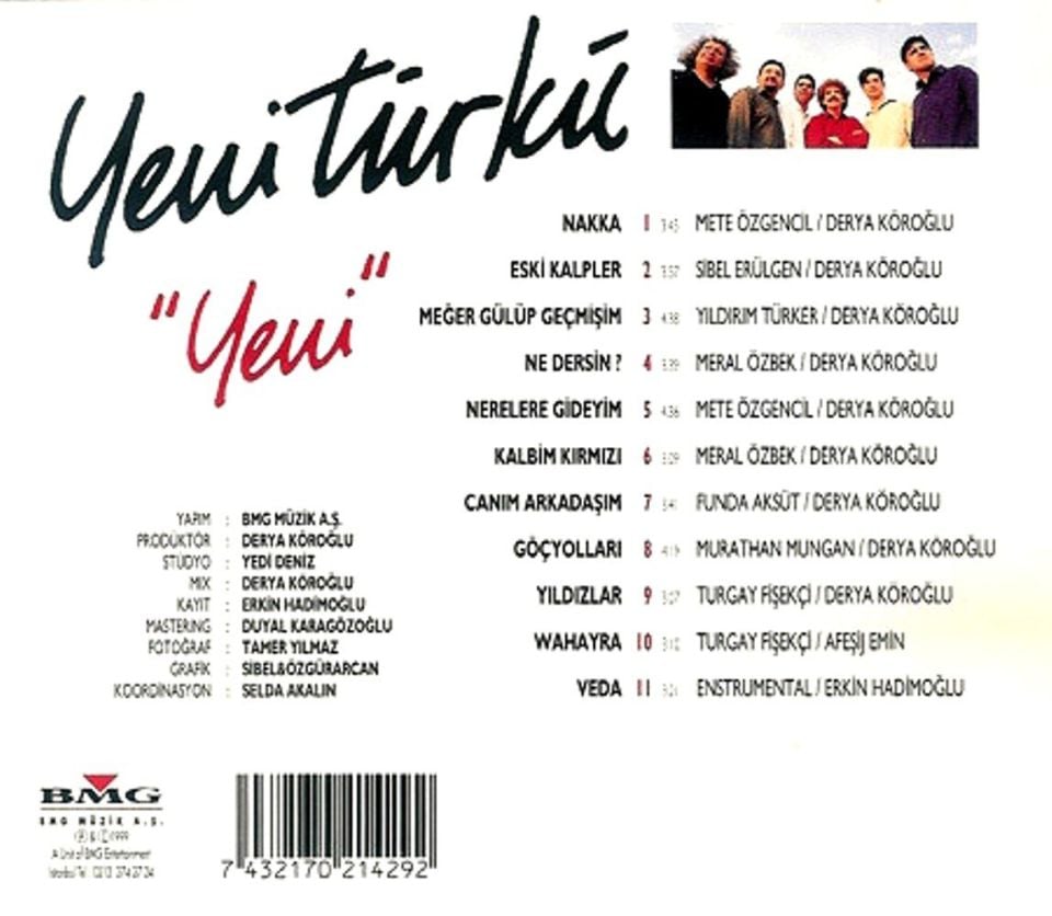 YENİTÜRKÜ - YENİ (CD) (1999)