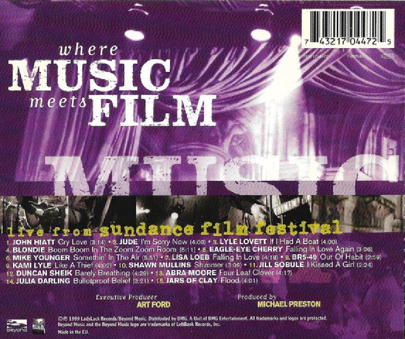 WHERE MUSIC MEETS FILM - LIVE FROM SUNDANCE FILM FESTIVAL (VARIOUS) (CD) (1999)