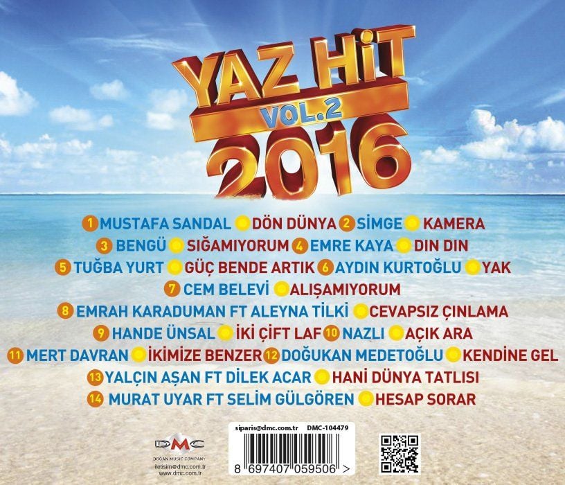 YAZ HİT 2016 VOL.2	- VARIOUS-KARIŞIK