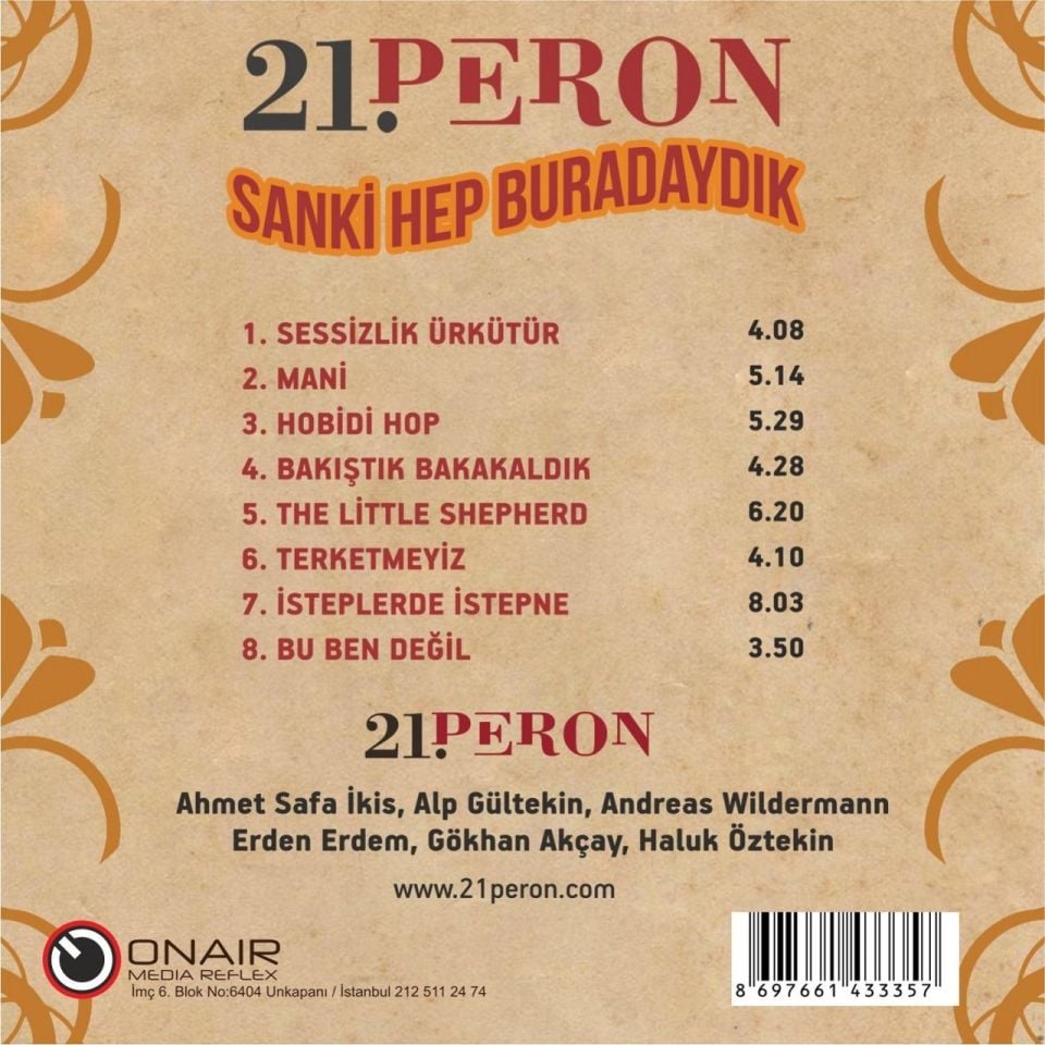 21. PERON - SANKİ HEP BURADAYDIK (LP)