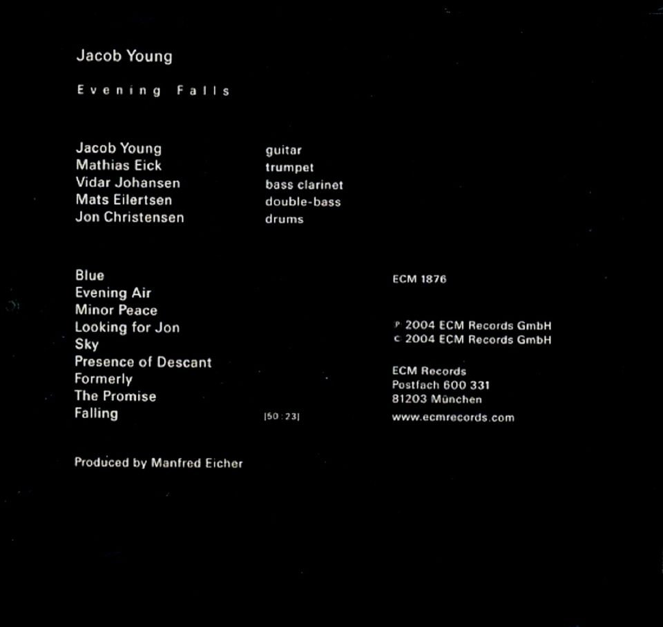 JACOB YOUNG - EVENING FALLS (CD) (2004)