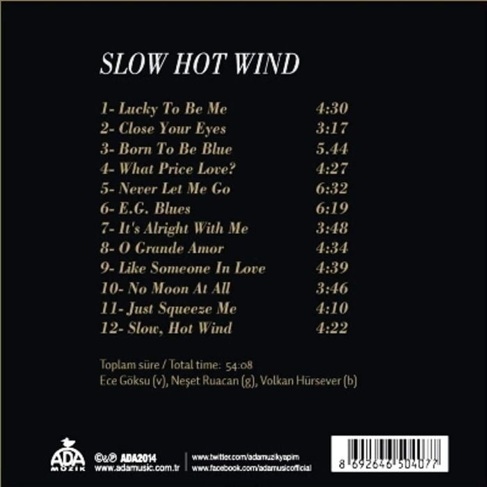 ECE GÖKSU &  NEŞET RUACAN &  VOLKAN HÜRSEVER - SLOW HOT WIND