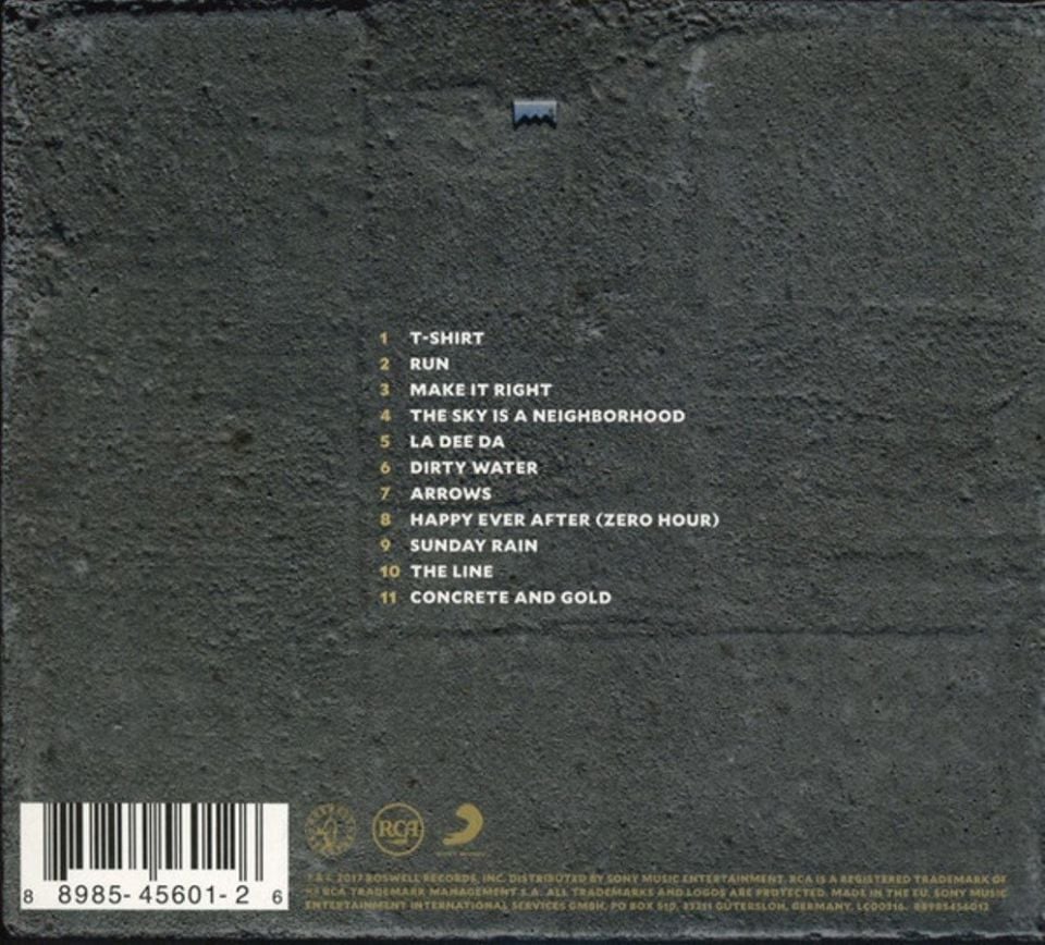 FOO FIGHTERS	CONCRETE AND GOLD (CD)