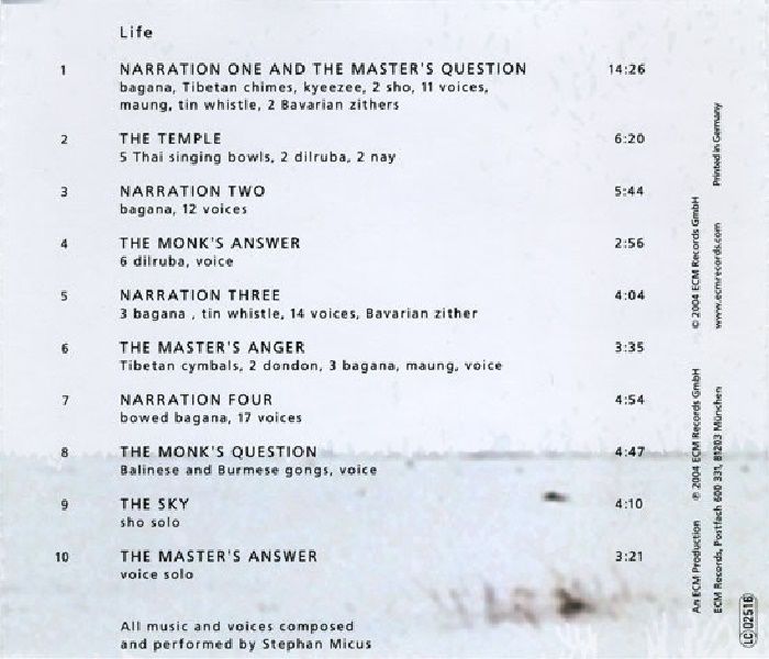 STEPHAN MICUS - LIFE (CD) (2004)